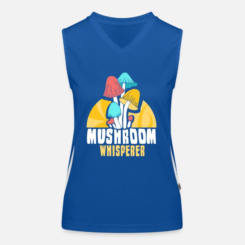 Champignon Whisperer Champignon Whisperer Champignons cueilleurs Débardeur respirant contrasté Femme