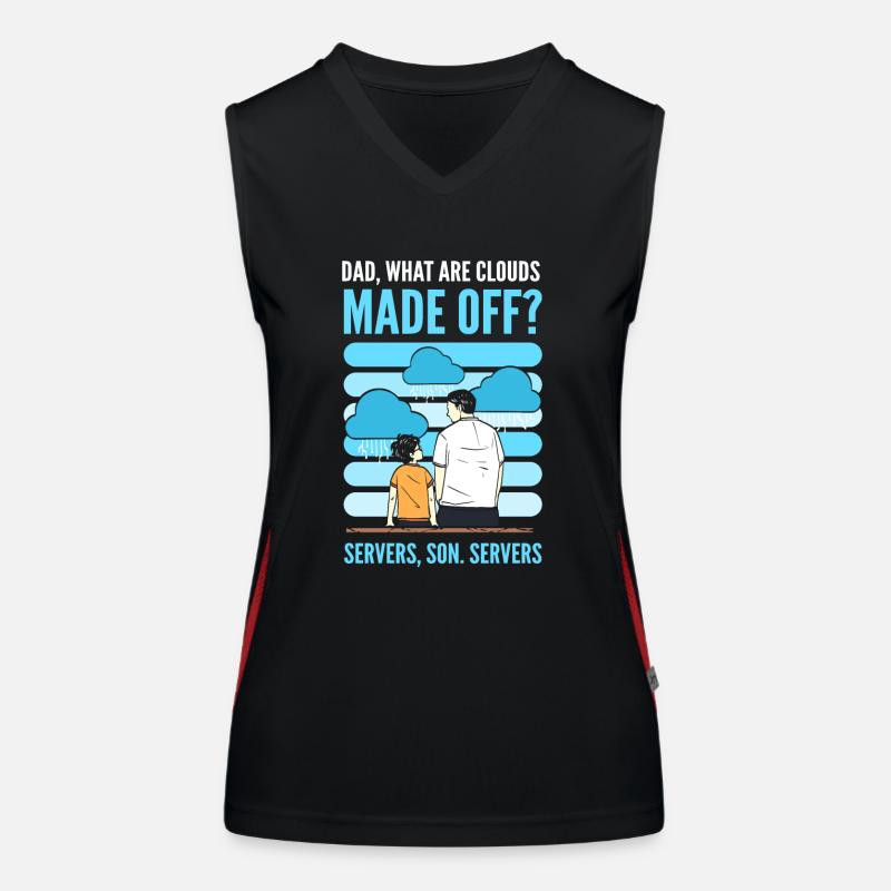 What Are Clouds Made Of Programming Programmer Funktionelles Kontrast-Tank Top für Frauen