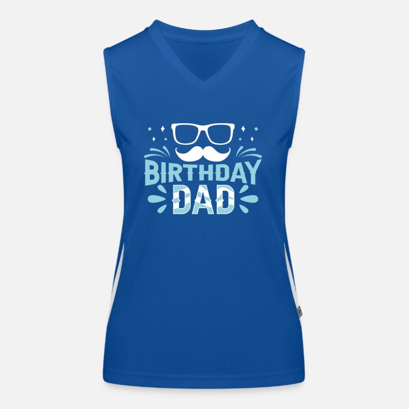 Geburtstag Papa Papi Vater Party Funktionelles Kontrast-Tank Top für Frauen