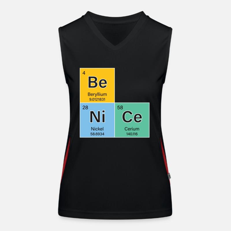 Chimiste Chimiste Études de chimie Professeur React Débardeur respirant contrasté Femme