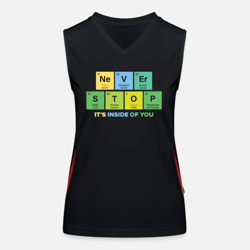 Chemist Chemist Chemistry Studies Professor React Women's Functional Contrast Tank Top