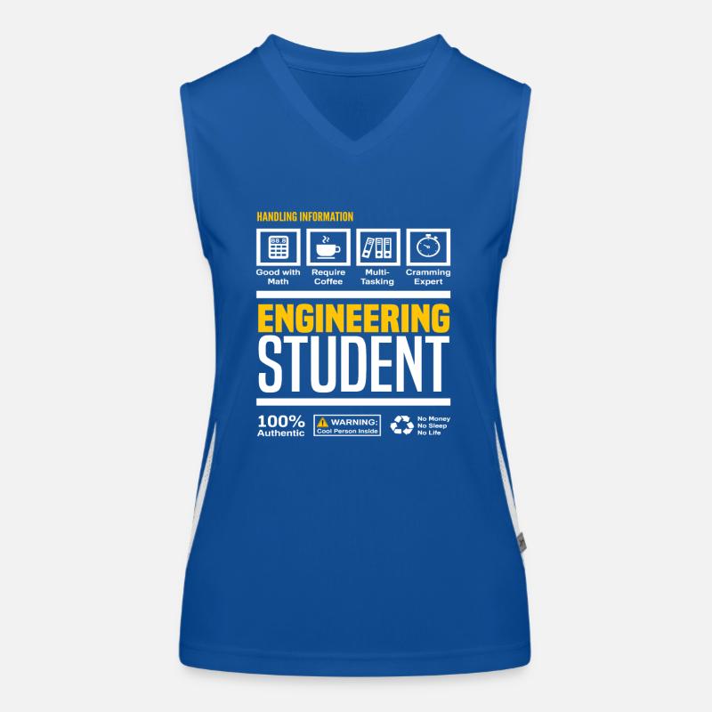 Engineering Student Studies Degree Women's Functional Contrast Tank Top