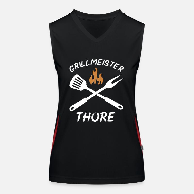 Grillmeister Thore Funktionelles Kontrast-Tank Top für Frauen