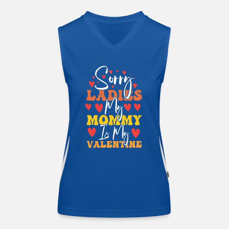 Mama Sohn Valentinstag Mutter mami Funktionelles Kontrast-Tank Top für Frauen