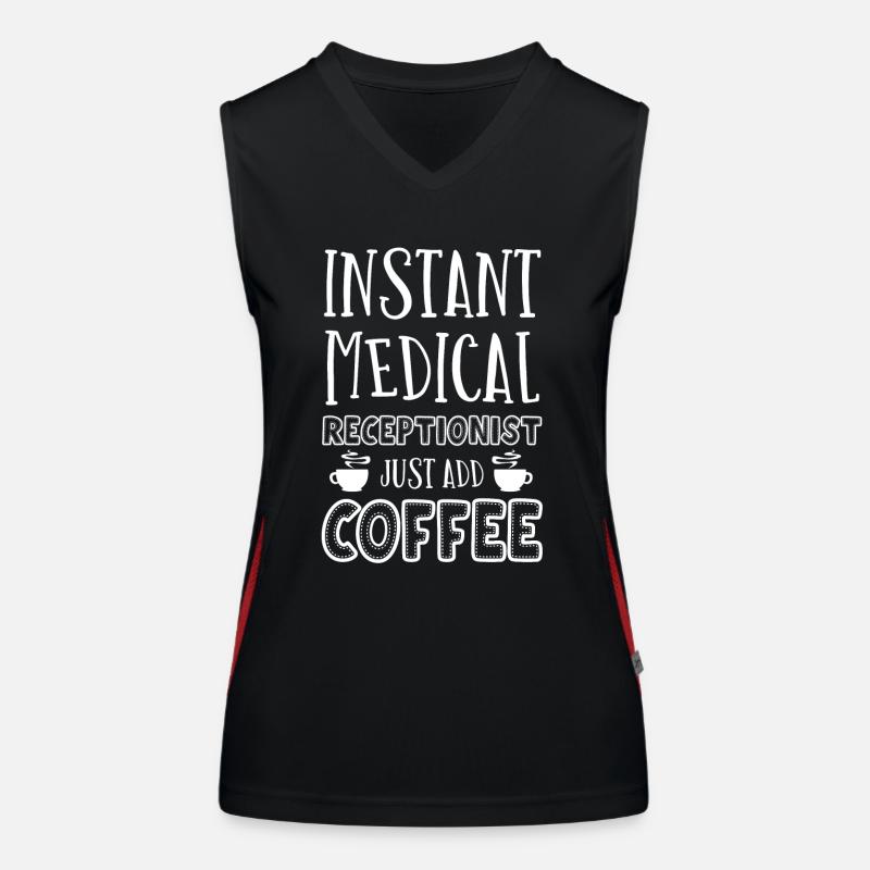 Medical receptionist Women's Functional Contrast Tank Top