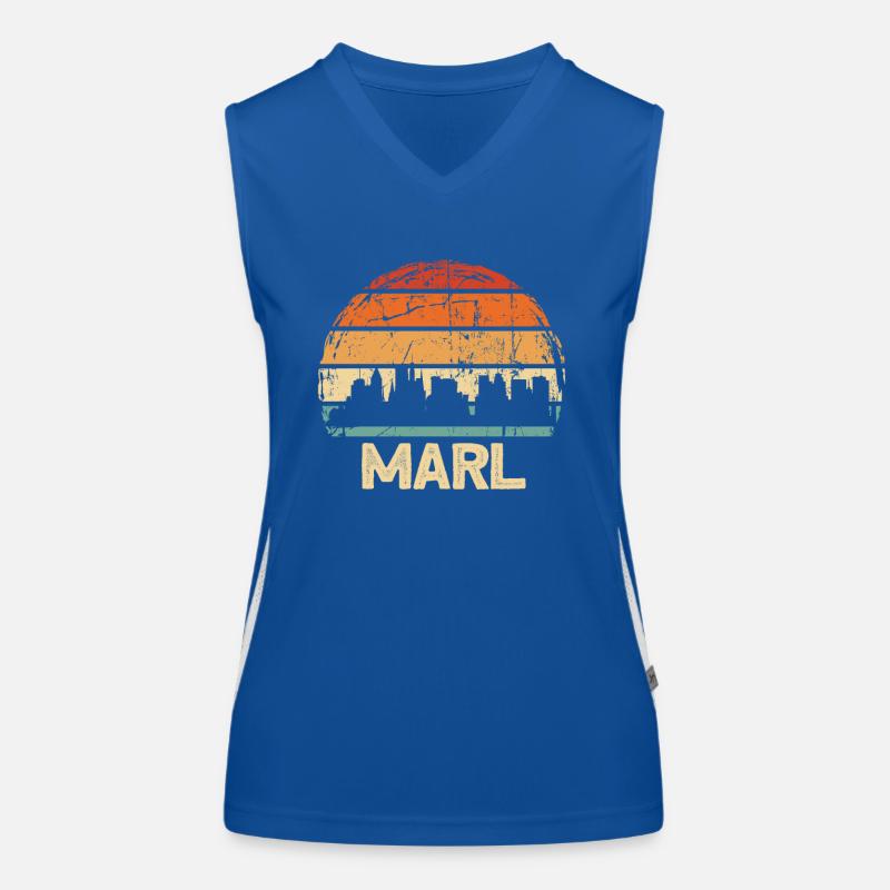 Marl Funktionelles Kontrast-Tank Top für Frauen