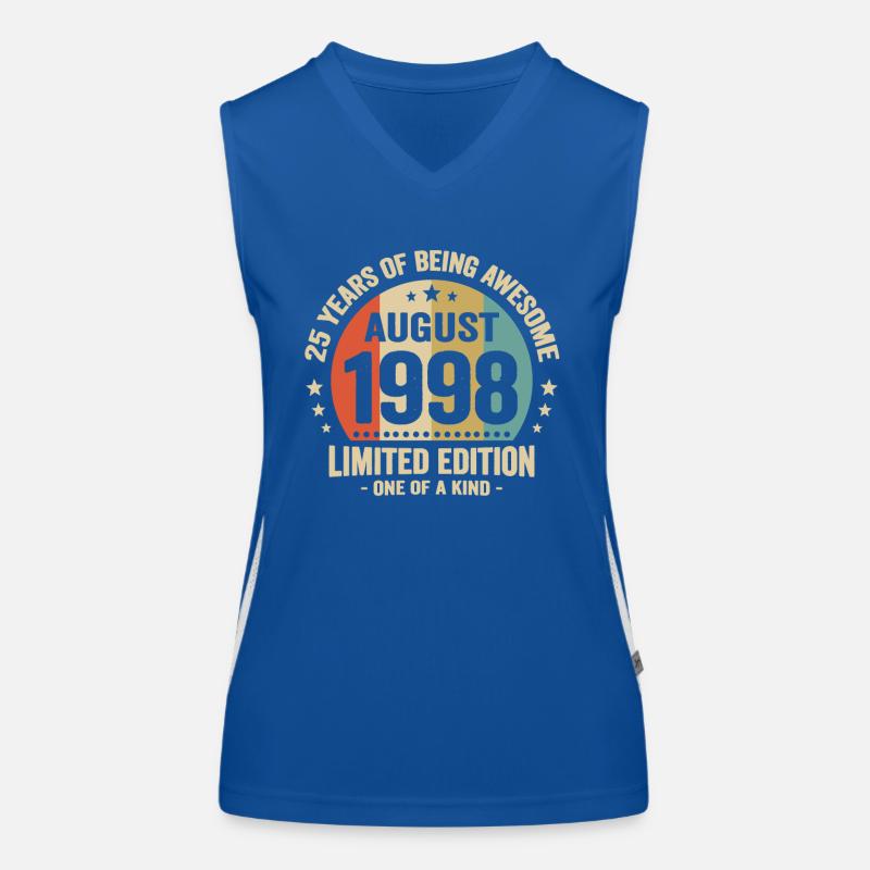 August 1998 25 Jahre Jubiläumsgeschenk Funktionelles Kontrast-Tank Top für Frauen