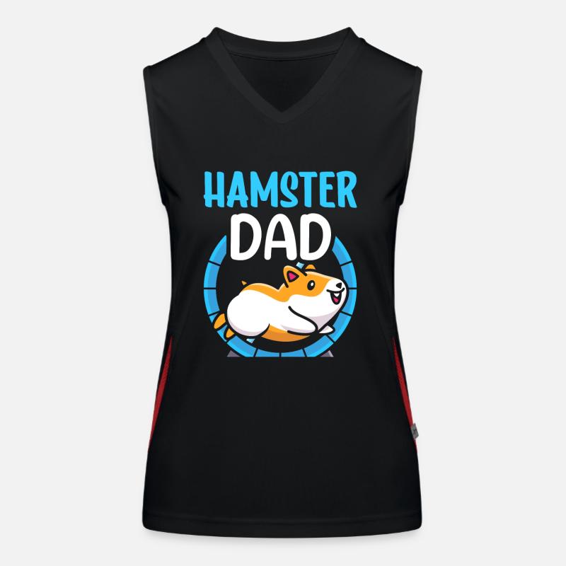 Hamster Papa Mignon Propriétaire d’animal de compagnie Débardeur respirant contrasté Femme