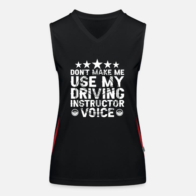 My driving instructor voice Driving instructor voice profession Women's Functional Contrast Tank Top