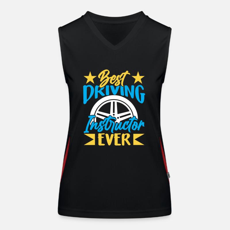 Best driving instructor ever profession driving school Women's Functional Contrast Tank Top