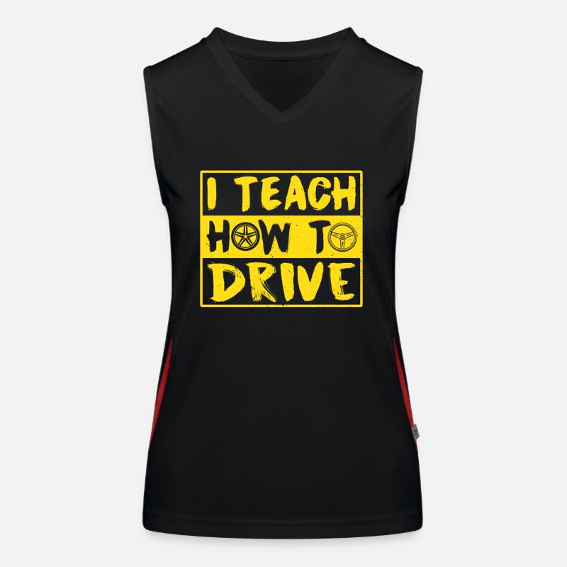 I bring driving to driving school driving instructor Women's Functional Contrast Tank Top