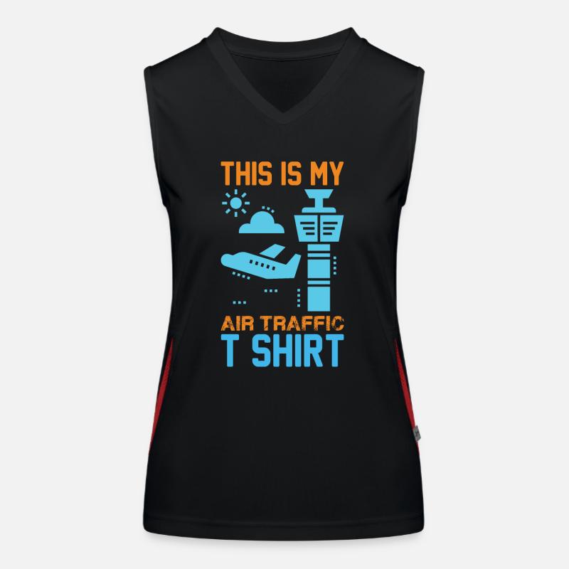 Air traffic controller Tower controller Flight attendants Women's Functional Contrast Tank Top