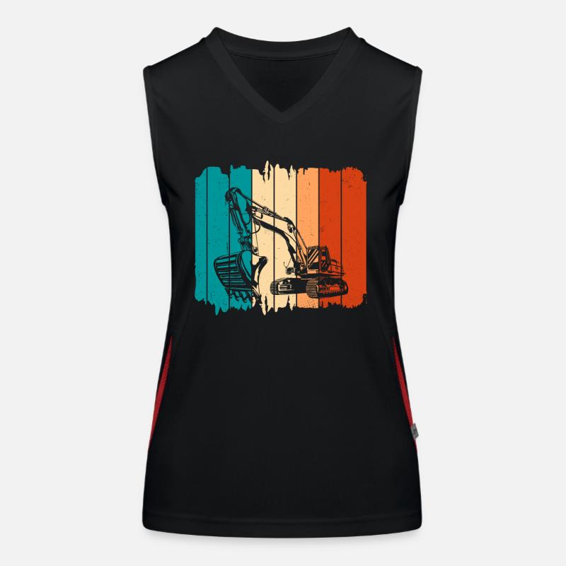 Bagger Funktionelles Kontrast-Tank Top für Frauen