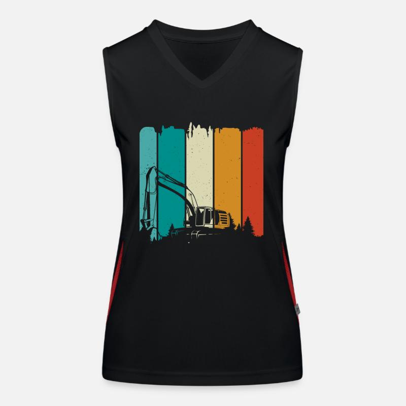 Bagger Funktionelles Kontrast-Tank Top für Frauen