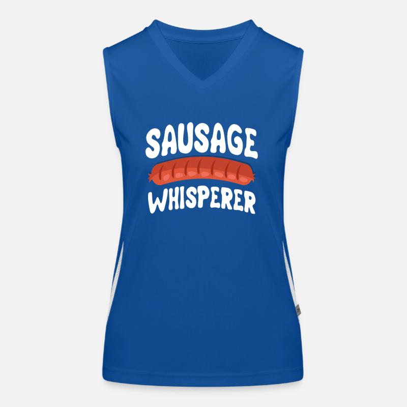 Wurst Flüsterer Funktionelles Kontrast-Tank Top für Frauen