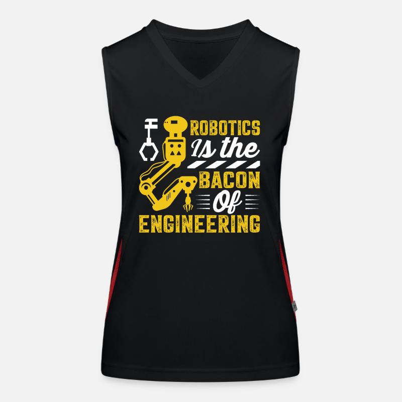 Robot Programmer Automation Technician Women's Functional Contrast Tank Top