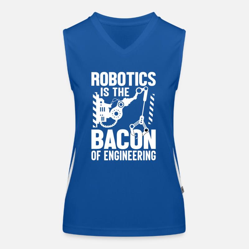 Robot Programmer Automation Technician Women's Functional Contrast Tank Top