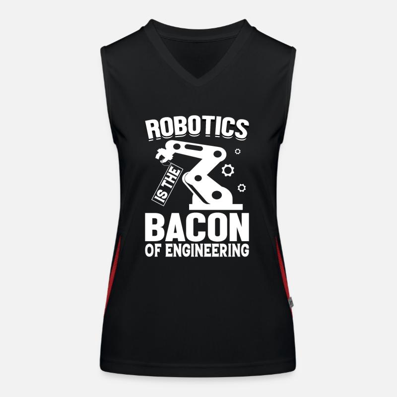 Robot Programmer Automation Technician Women's Functional Contrast Tank Top