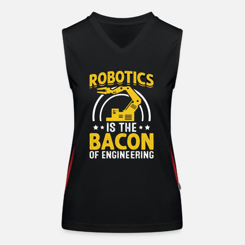 Robot Programmer Automation Technician Women's Functional Contrast Tank Top