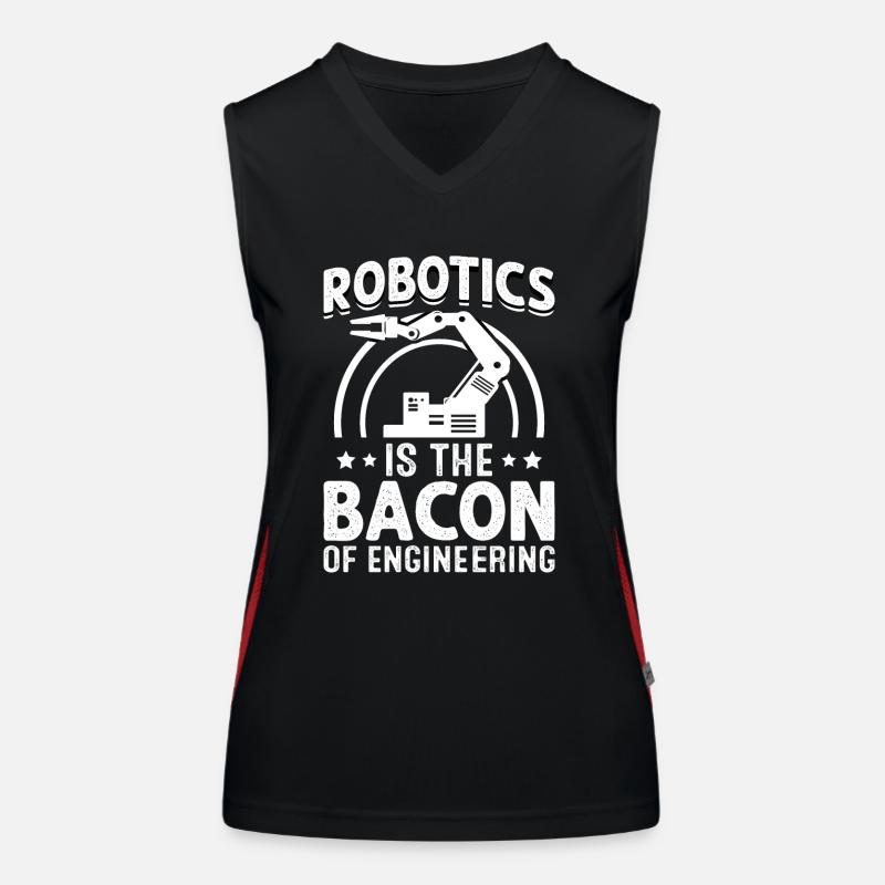 Robot Programmer Automation Technician Women's Functional Contrast Tank Top