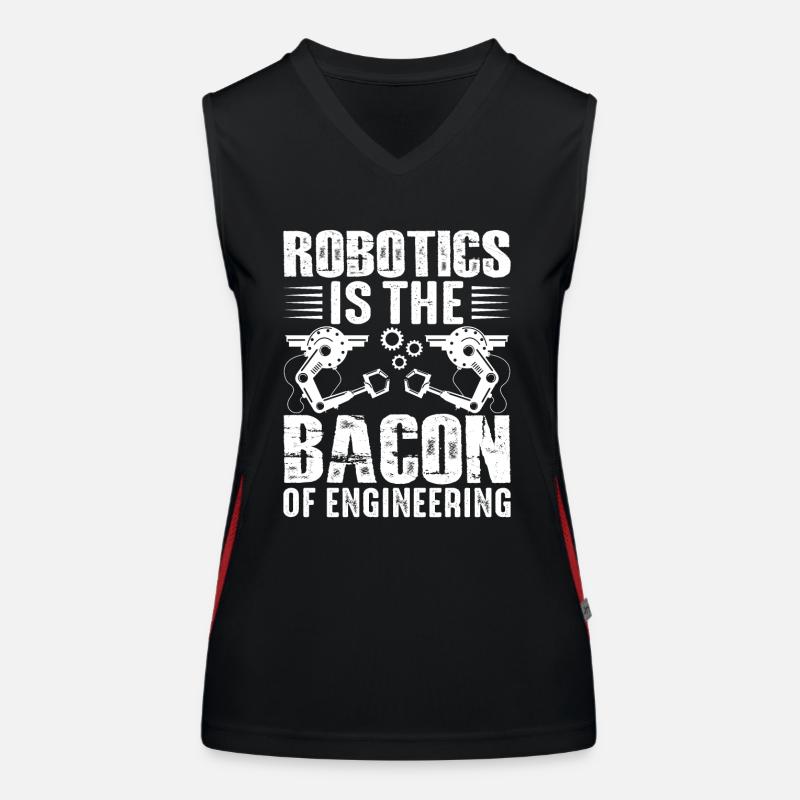 Robot Programmer Automation Technician Women's Functional Contrast Tank Top