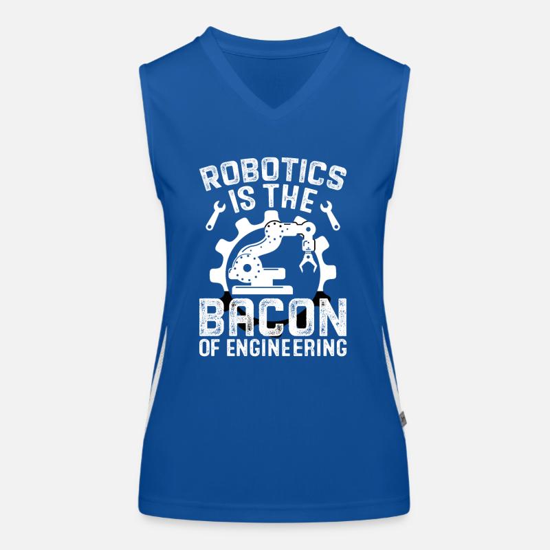 Robot Programmer Automation Technician Women's Functional Contrast Tank Top