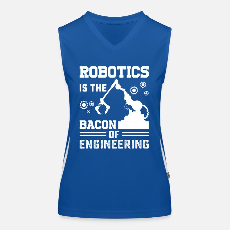 Roboter Programmierer Automatisierungstechniker Funktionelles Kontrast-Tank Top für Frauen