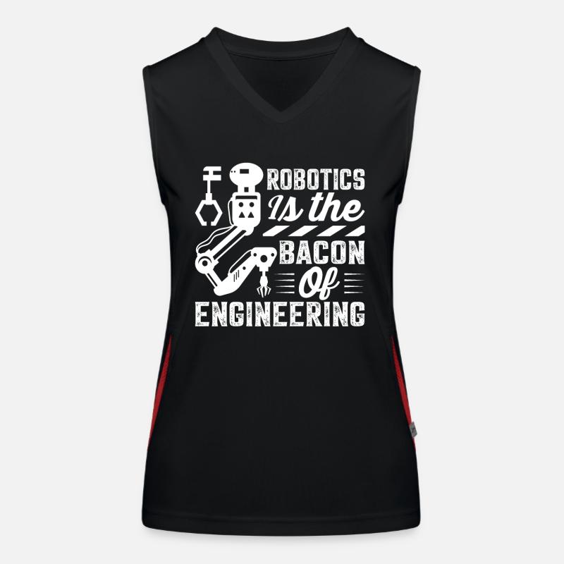 Robot Programmer Automation Technician Women's Functional Contrast Tank Top