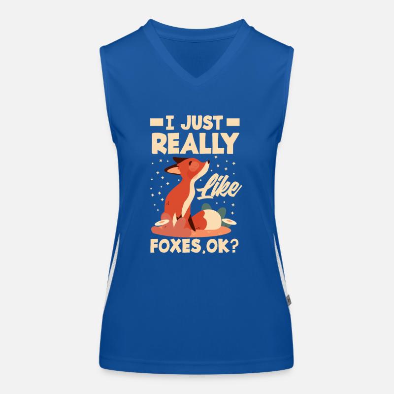 Fuchs Füchse Tiere Geschenkidee Funktionelles Kontrast-Tank Top für Frauen