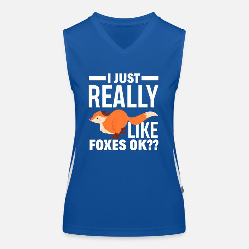 Fuchs Funktionelles Kontrast-Tank Top für Frauen
