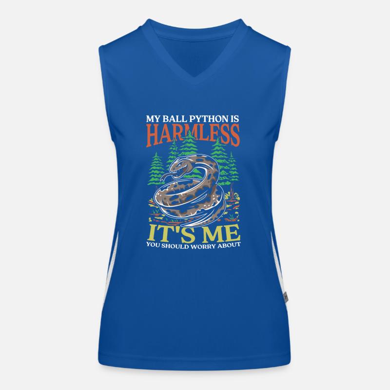 My Ball Python Is Harmless It's Me You Should Funktionelles Kontrast-Tank Top für Frauen