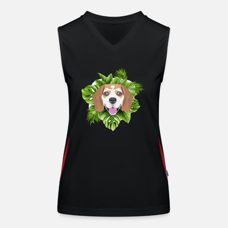 Tropical Beagle Débardeur respirant contrasté Femme