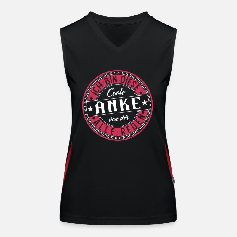 Anke Geschenkidee Geschenk Geburtstag Funktionelles Kontrast-Tank Top für Frauen