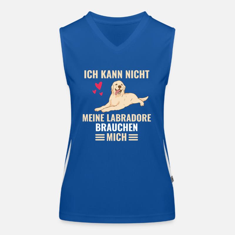 Hundebesitzer Hunde Geschenk Lustiges Labrador Funktionelles Kontrast-Tank Top für Frauen