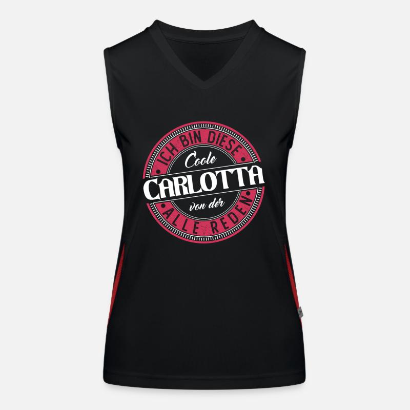 Carlotta Geschenkidee Geschenk Geburtstag Funktionelles Kontrast-Tank Top für Frauen