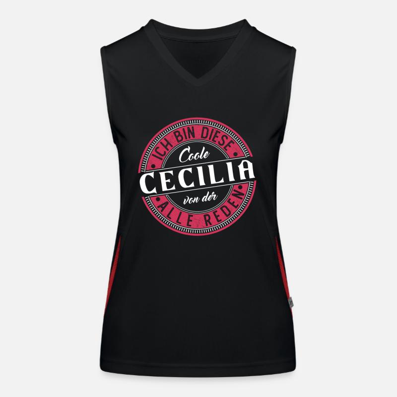 Cecilia Geschenkidee Geschenk Geburtstag Funktionelles Kontrast-Tank Top für Frauen
