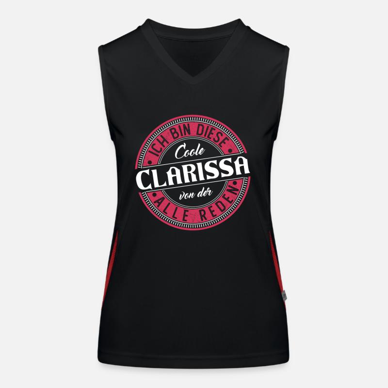 Clarissa Geschenkidee Geschenk Geburtstag Funktionelles Kontrast-Tank Top für Frauen