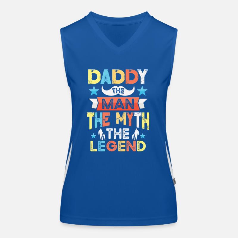 Welt bester Papa Vater Paare Paar Eltern Dad daddy Funktionelles Kontrast-Tank Top für Frauen
