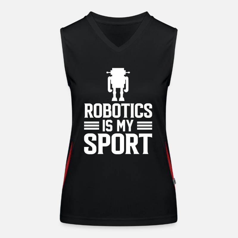 Robot Programmer Automation Technician Women's Functional Contrast Tank Top