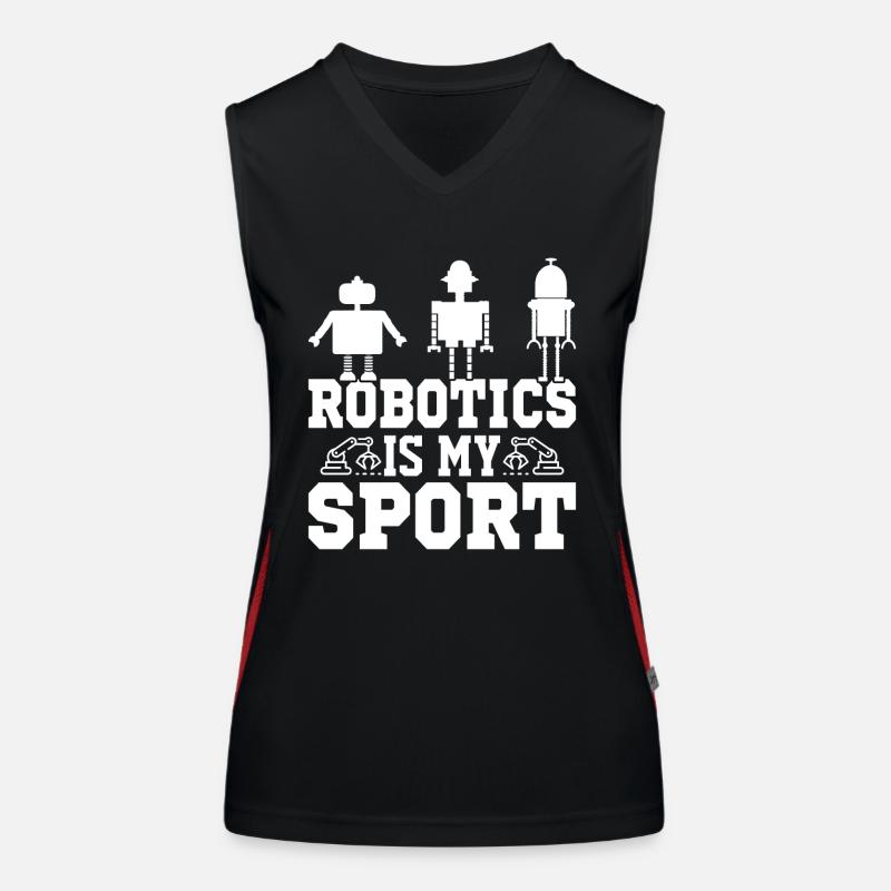 Robot Programmer Automation Technician Women's Functional Contrast Tank Top