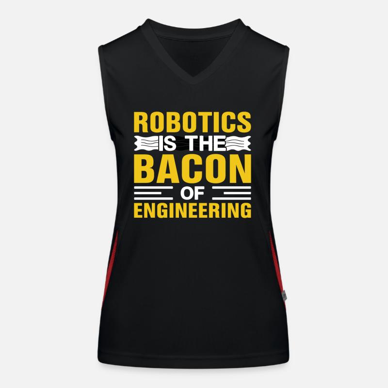 Roboter Programmierer Automatisierungstechniker Funktionelles Kontrast-Tank Top für Frauen