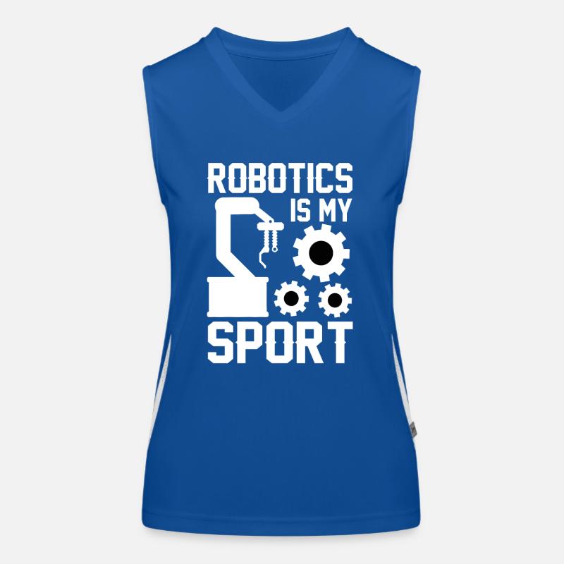 Roboter Programmierer Automatisierungstechniker Funktionelles Kontrast-Tank Top für Frauen