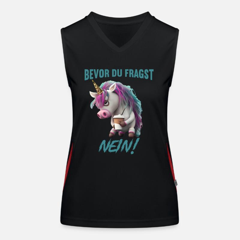 Bevor du fragst Nein Funktionelles Kontrast-Tank Top für Frauen