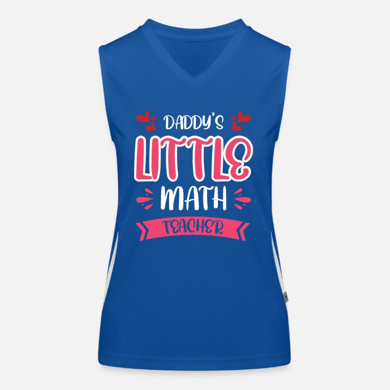 Papas kleiner Mathelehrer Funktionelles Kontrast-Tank Top für Frauen