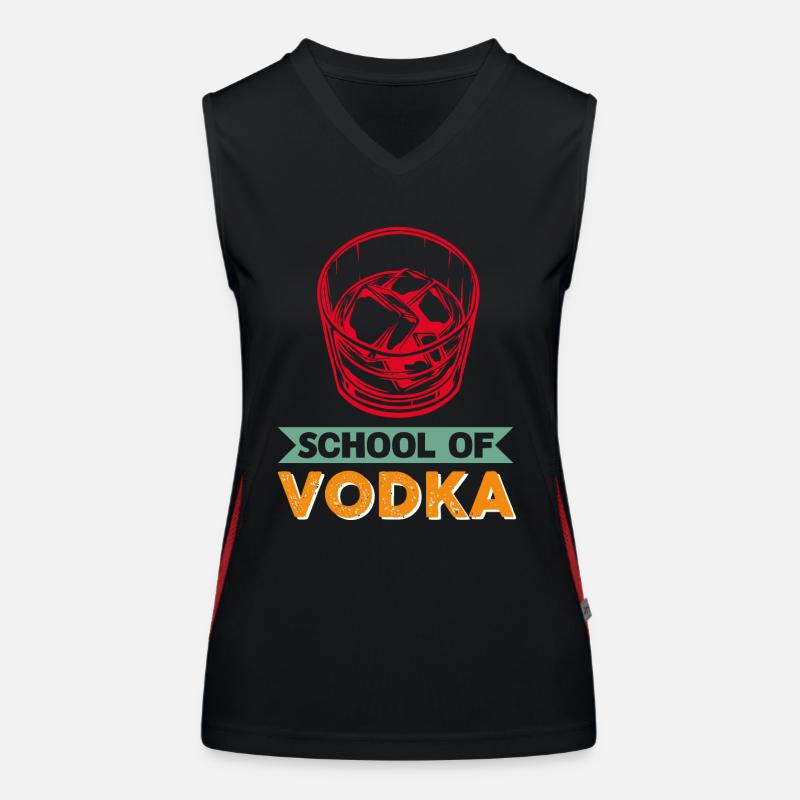 École de vodka Débardeur respirant contrasté Femme