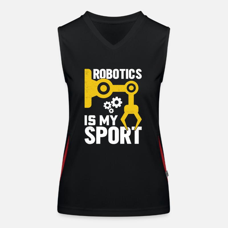 Robot Programmer Automation Technician Women's Functional Contrast Tank Top