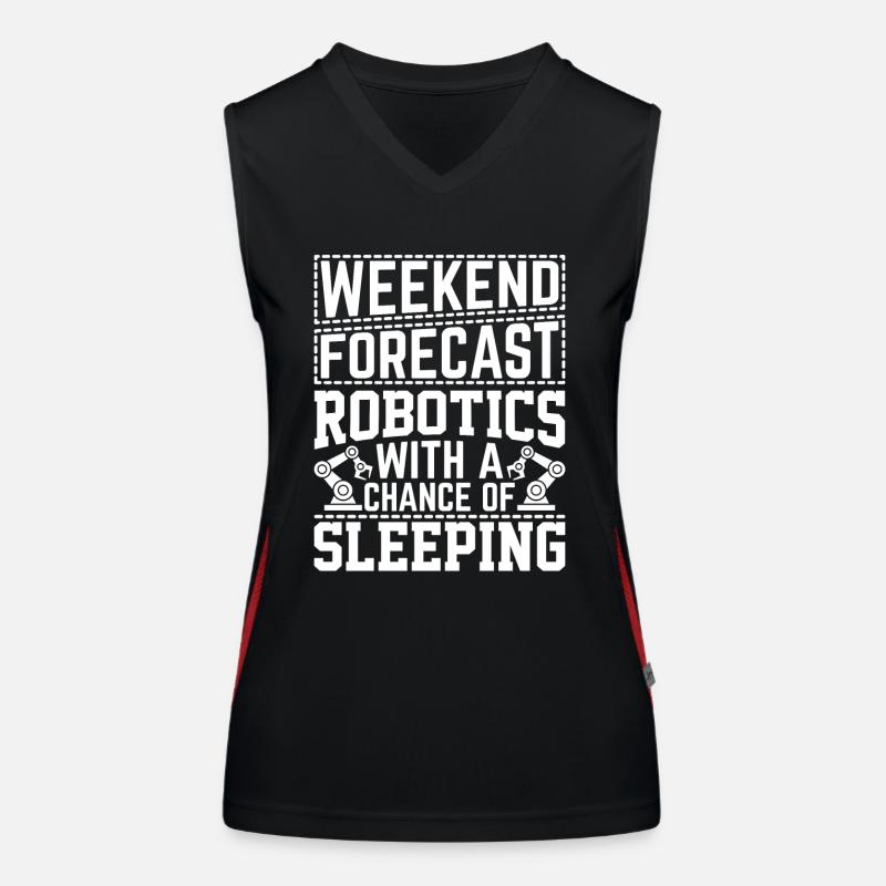 Robot Programmer Automation Technician Women's Functional Contrast Tank Top