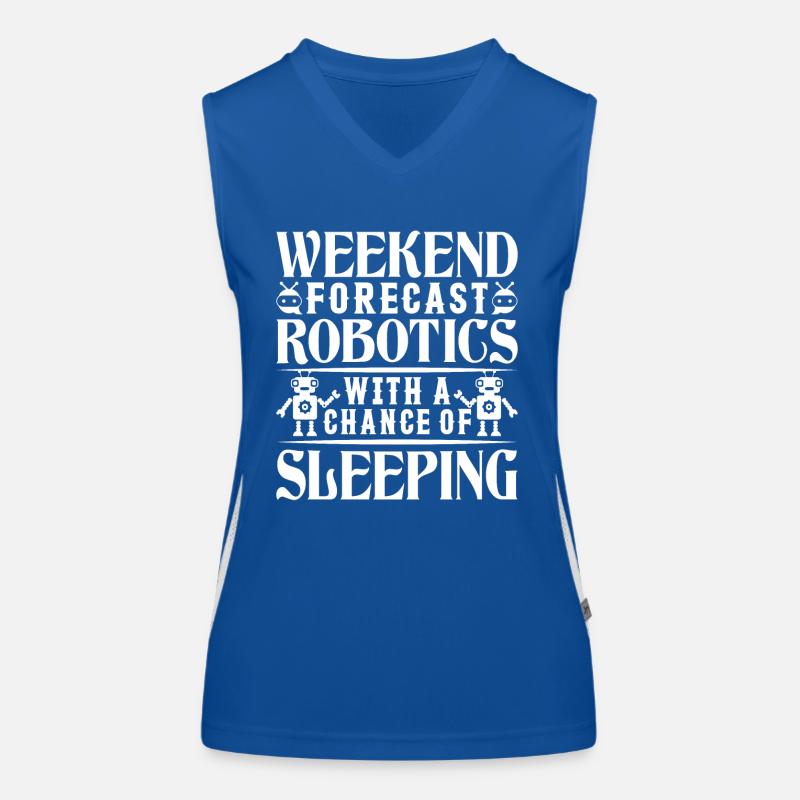 Robot Programmer Automation Technician Women's Functional Contrast Tank Top