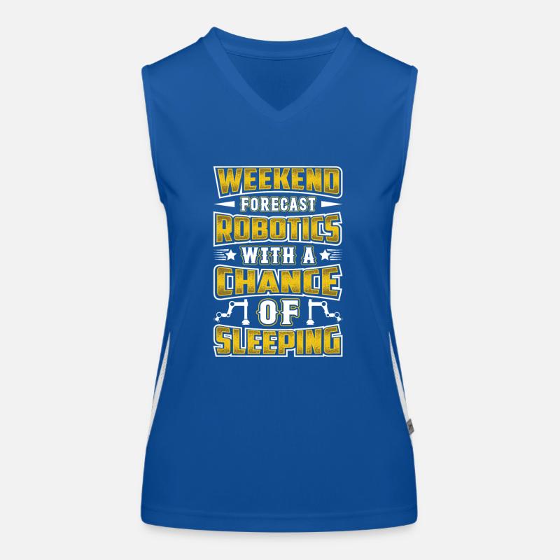 Roboter Programmierer Automatisierungstechniker Funktionelles Kontrast-Tank Top für Frauen