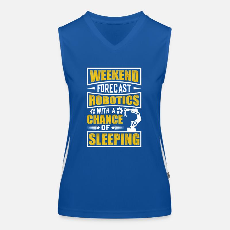 Robot Programmer Automation Technician Women's Functional Contrast Tank Top